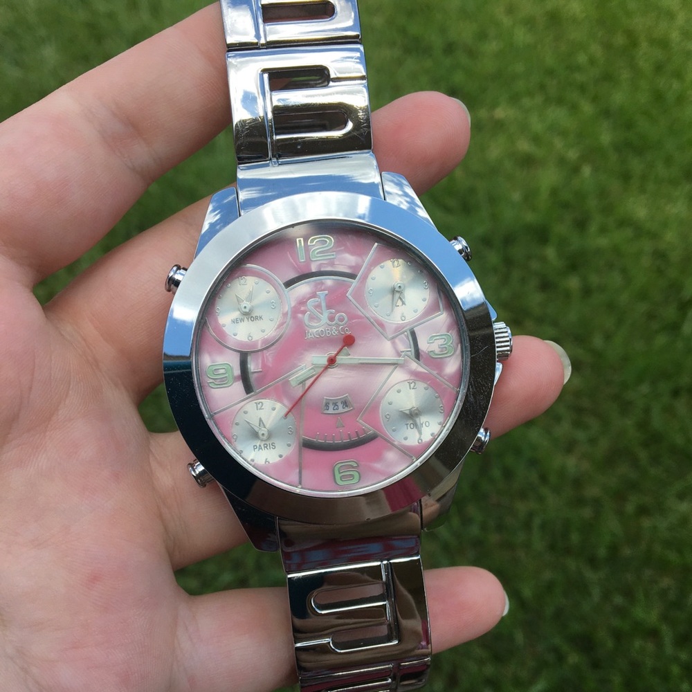 Jacob & co 5 time zone Stainless steel Watch